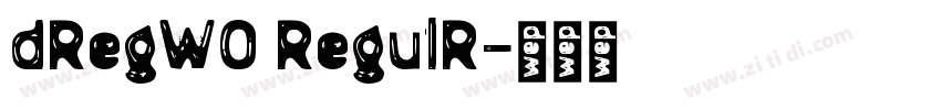 dRegW0 RegulR字体转换